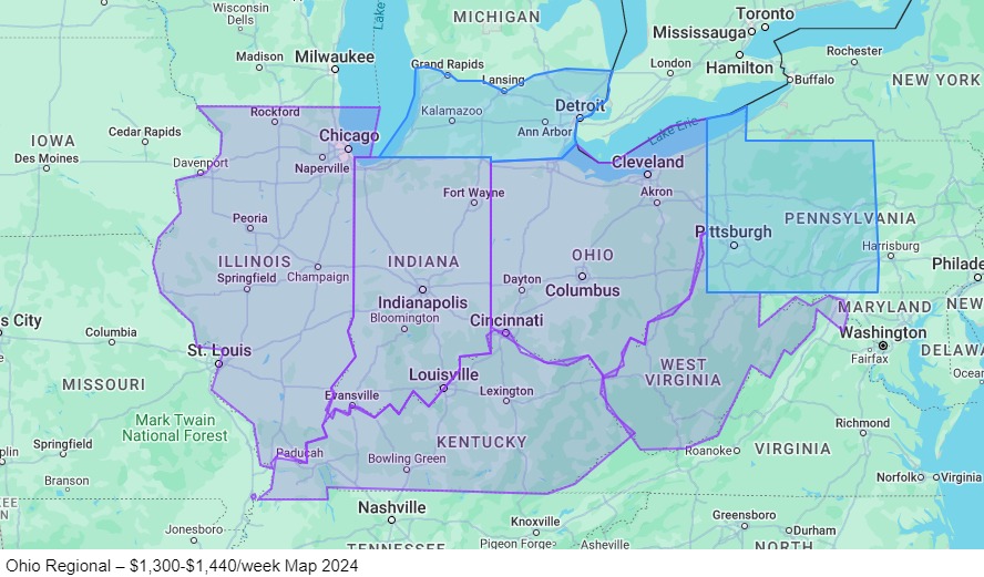 Ohio Regional map