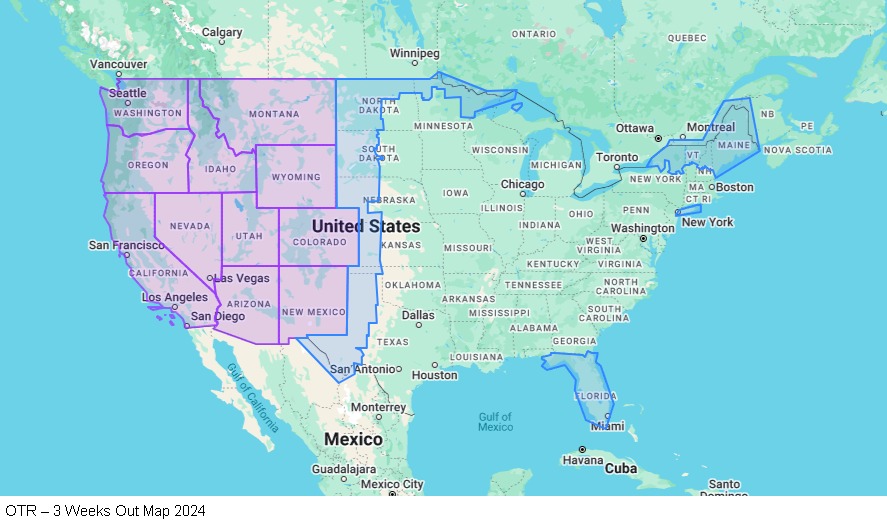 OTR – 3 Weeks Out map