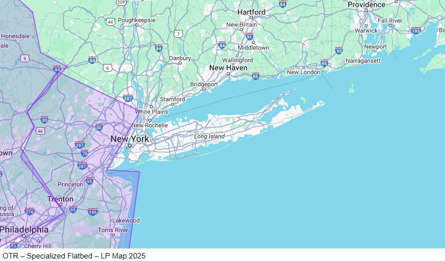 OTR – Specialized Flatbed – LP map