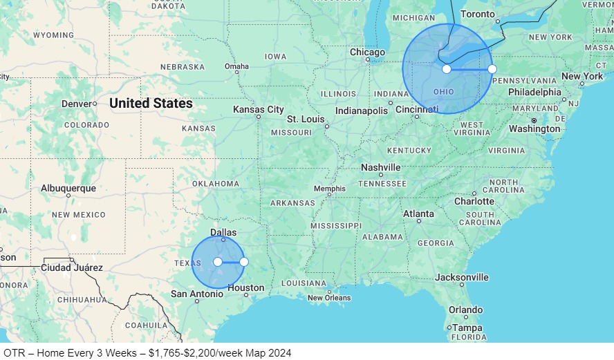 OTR – Home Every 3 Weeks map