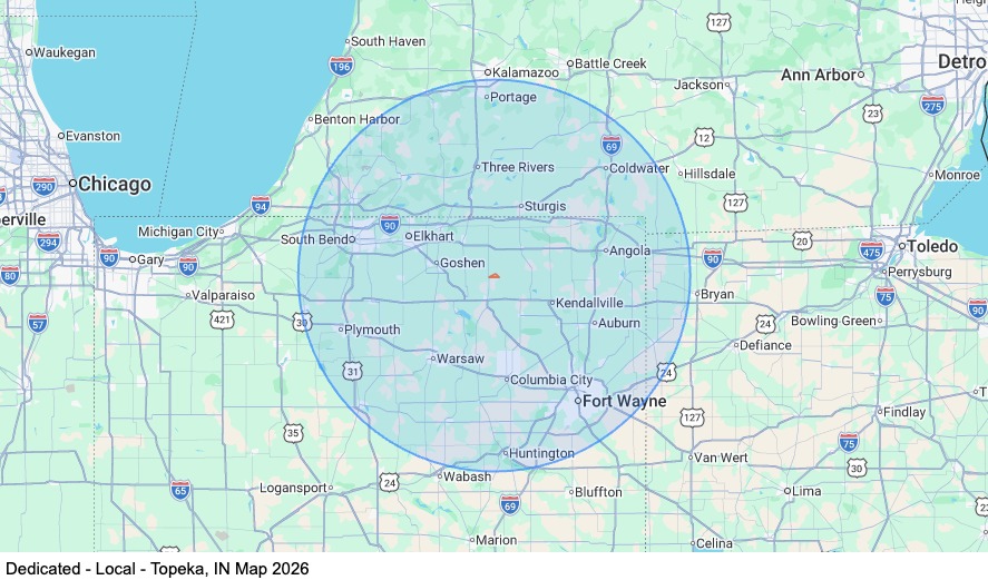 Dedicated - Local - Topeka, IN map