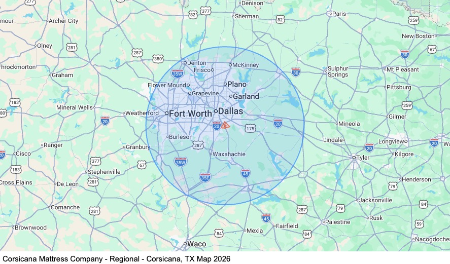 Dedicated - Regional - Home Weekly - Corsicana, TX map