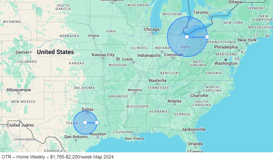 OTR – Home Weekly map