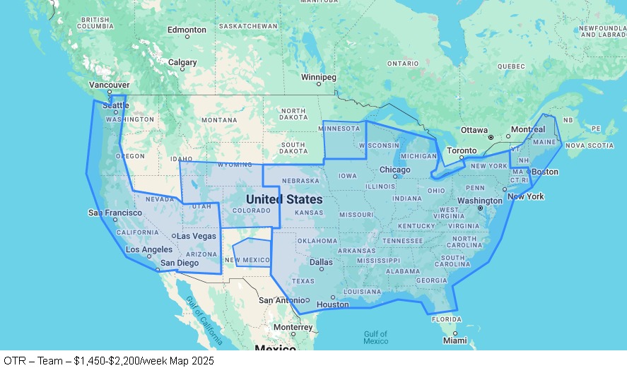 OTR - Team map