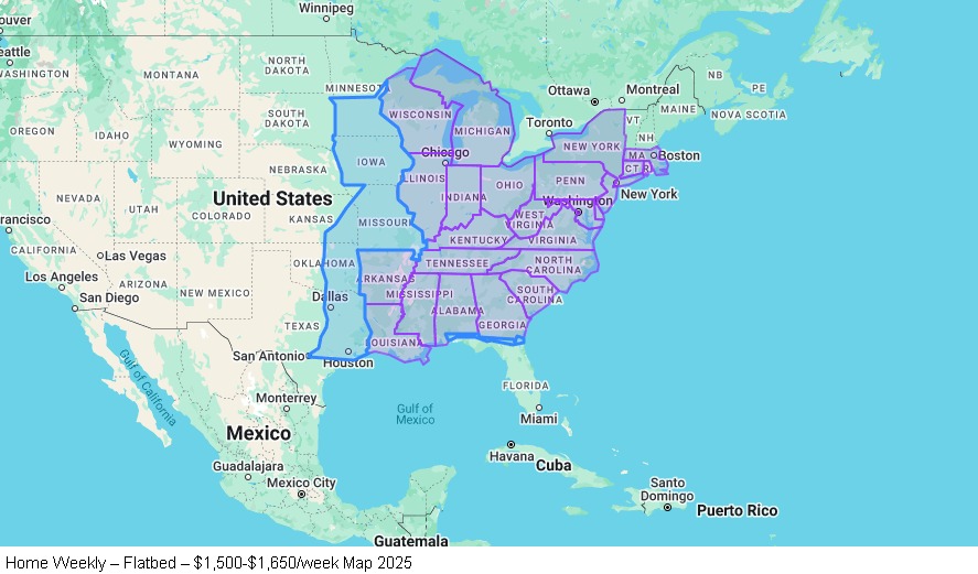Home Weekly – Flatbed map