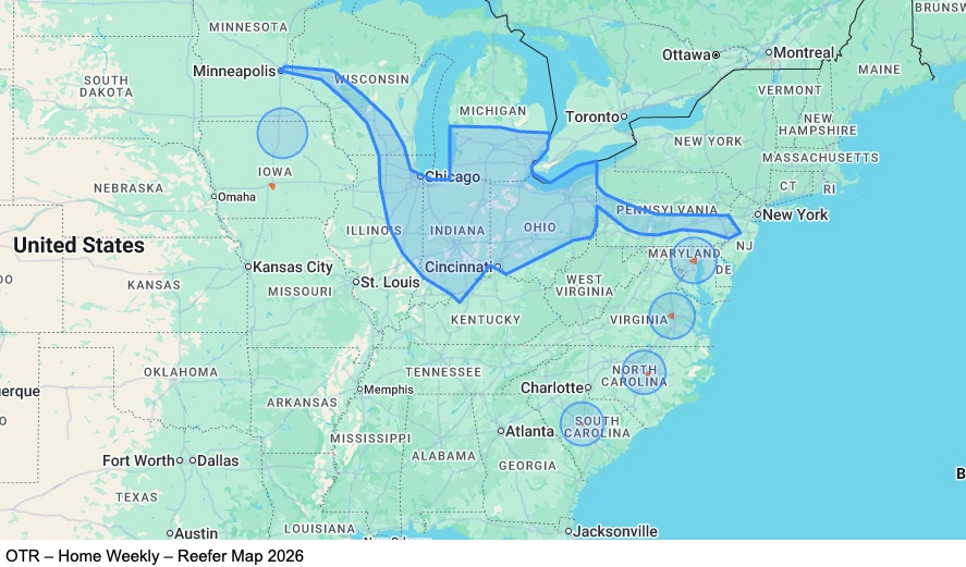 OTR – Home Weekly – Reefer map