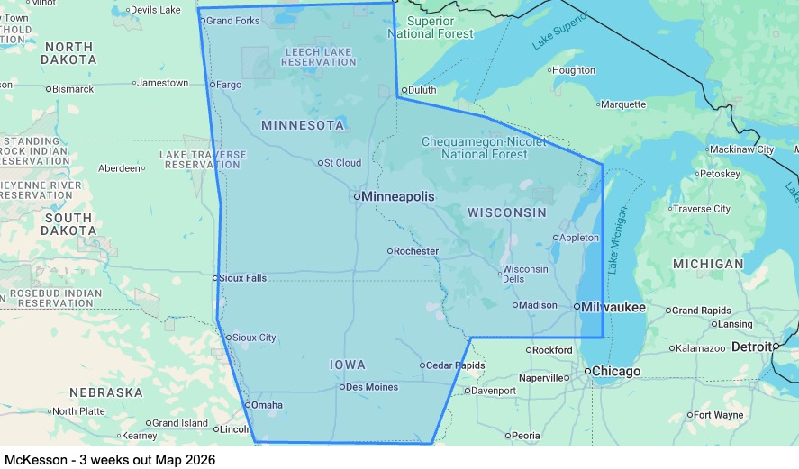 Dedicated - Teams - 3 weeks out map