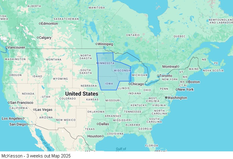 Dedicated - Teams - 3 weeks out map