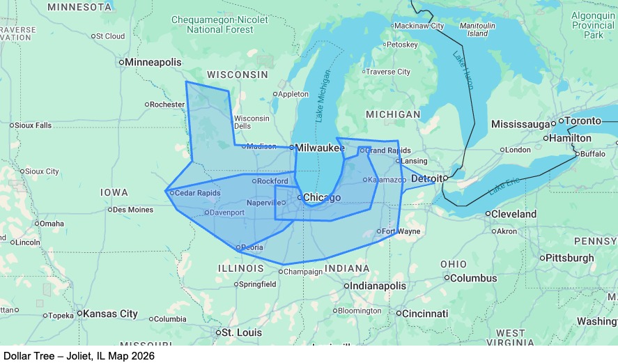 Dedicated - Home Weekly - Joliet, IL map