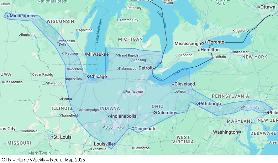 OTR – Home Weekly – Reefer map