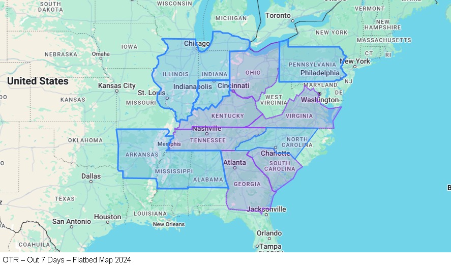 OTR – Out 7 Days – Conestoga map