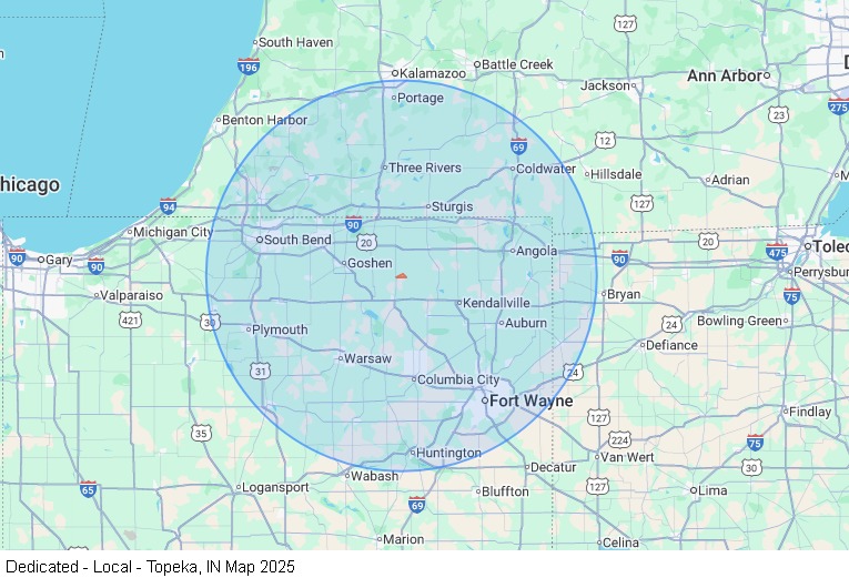 Dedicated - Local - Topeka, IN map