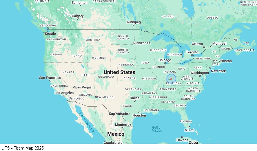 UPS - Team map