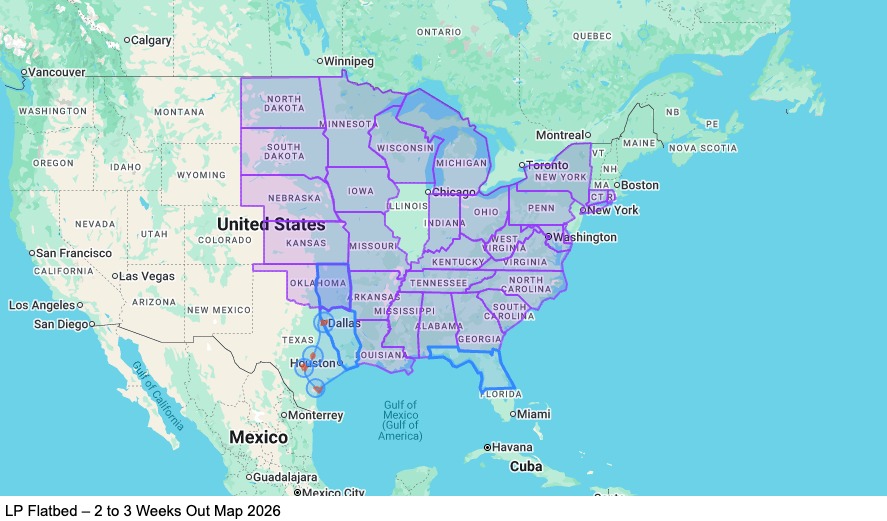 Lease Purchase Flatbed 101 - Home - Every 2 Weeks map