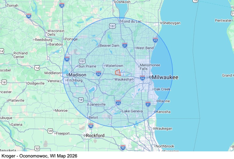 Local - Oconomowoc, WI map