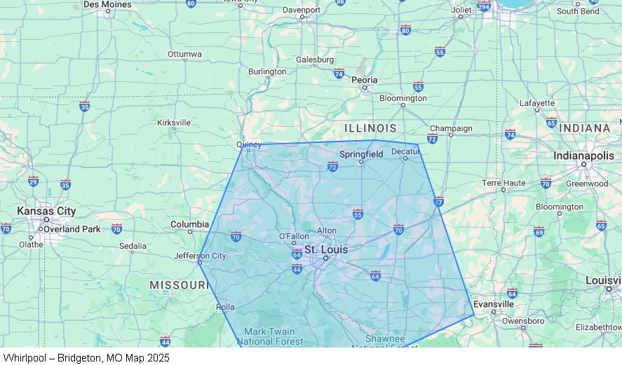 Dedicated – Home Weekly - Bridgeton, MO map