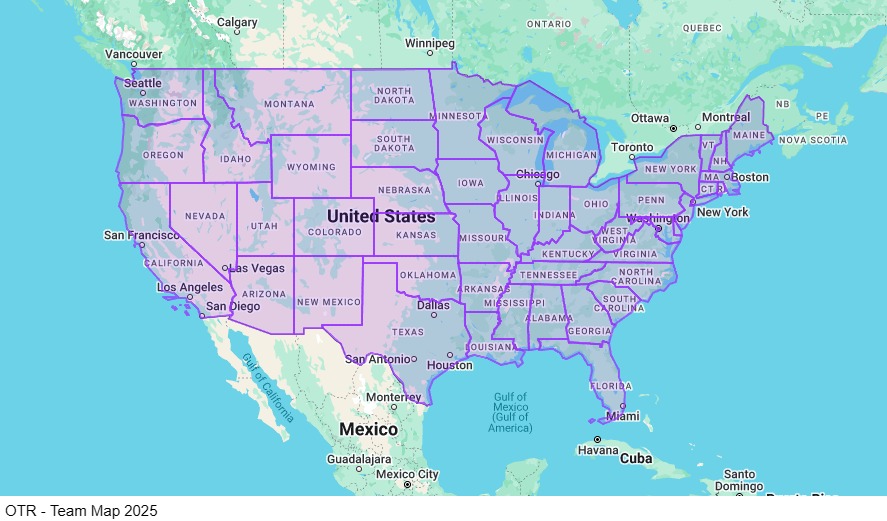 OTR - Team map