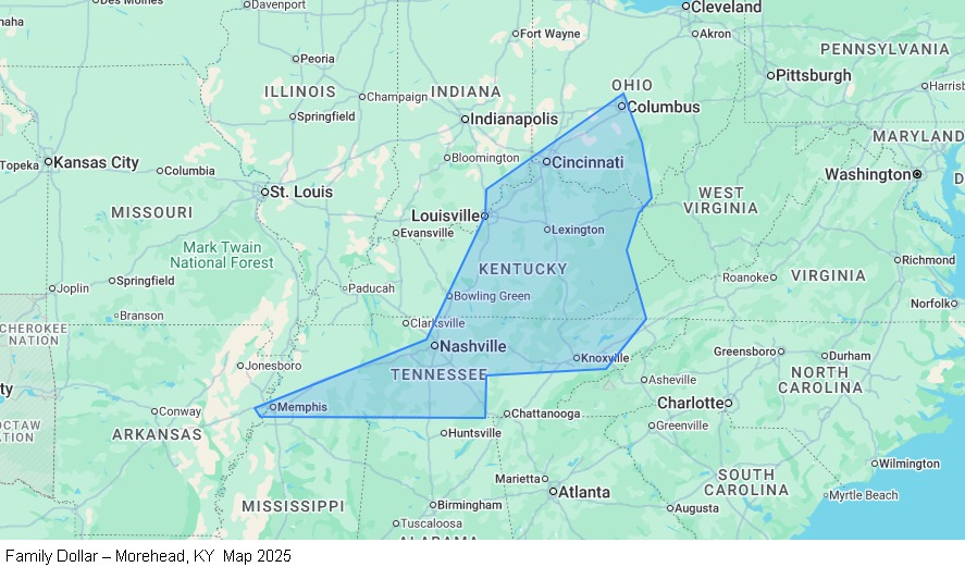 Dedicated - Home Weekly – Morehead, KY map