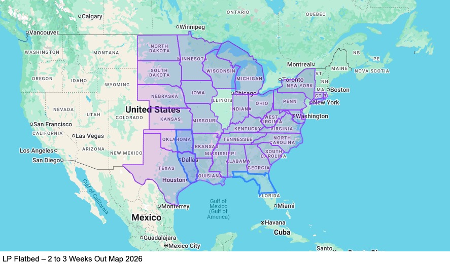 Lease Purchase Flatbed - Home - Every 2 Weeks map
