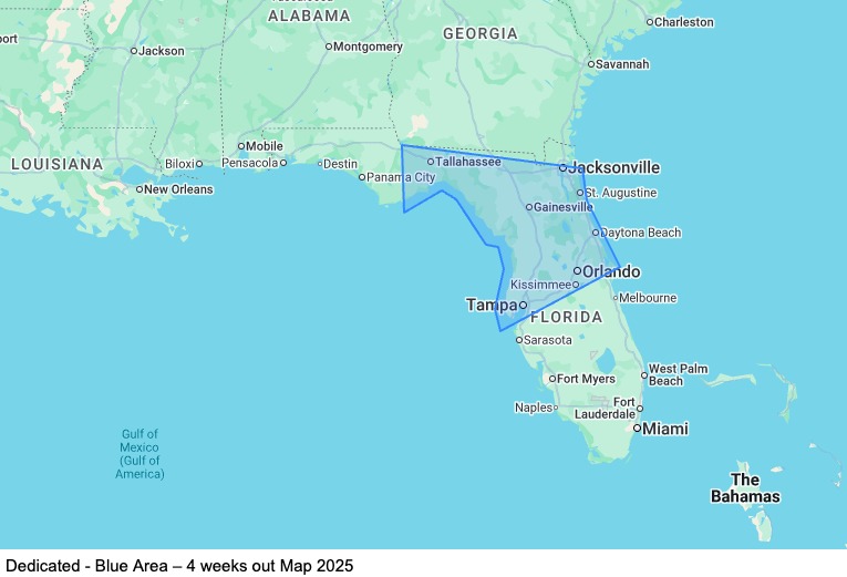 Dedicated - Teams - 4+ weeks out map