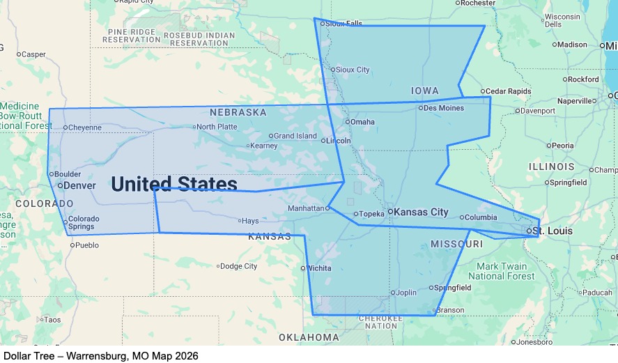Dedicated - Home Weekly – Warrensburg, MO - Lease Purchase map