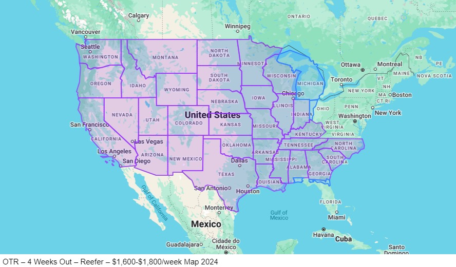 OTR – 4 Weeks Out map