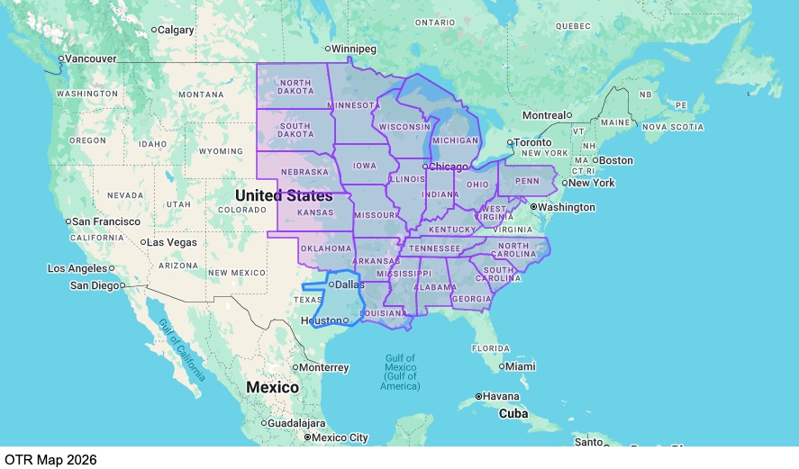 OTR - Independent Contractor (1099) map