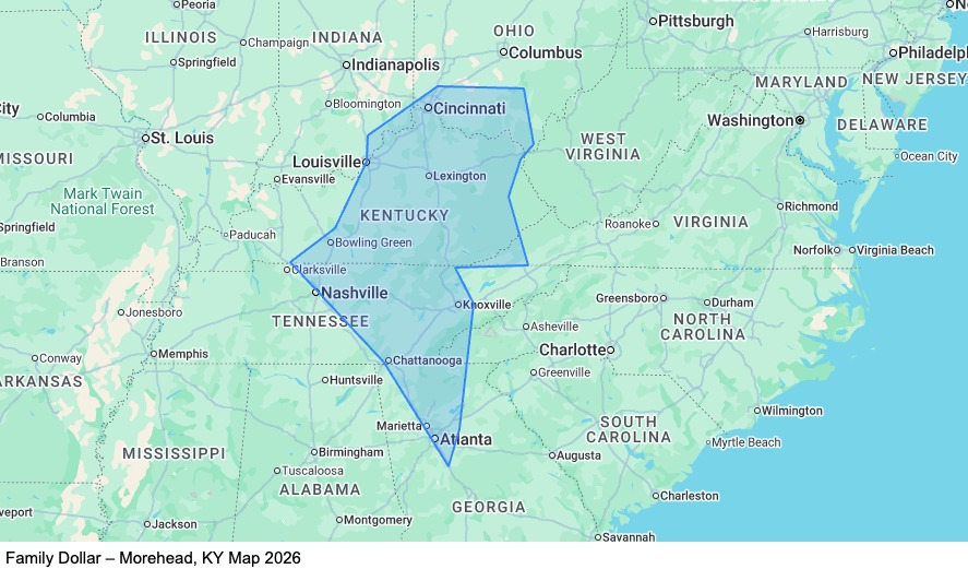 Dedicated - Home Weekly – Morehead, KY map