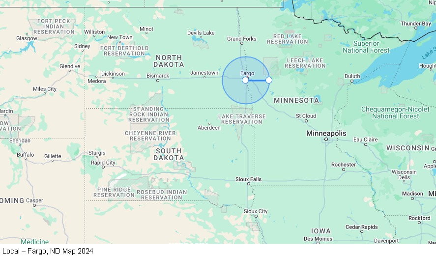 Local – Fargo, ND map