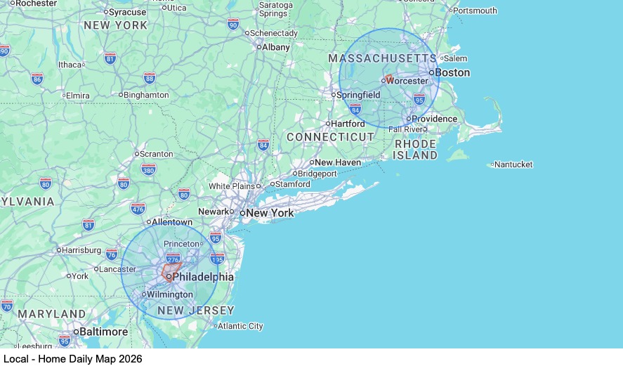 Local - Home Daily map
