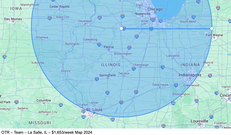 OTR – Team – La Salle, IL map