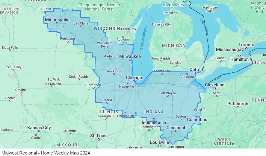 Midwest Regional – Home Weekly – Lease Purchase map