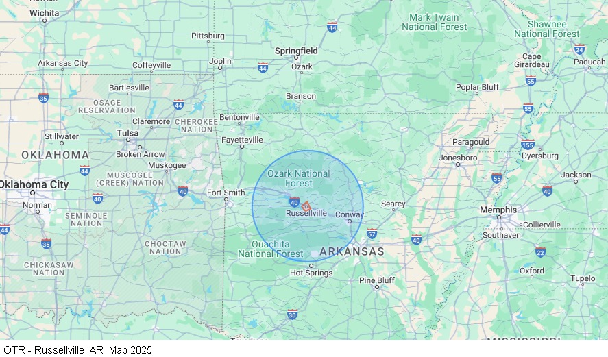 Local Shuttle - Russellville, AR map