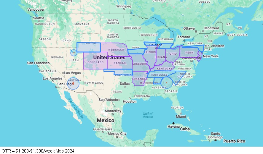 OTR Elite Fleet map