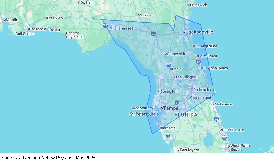 Southeast Regional map