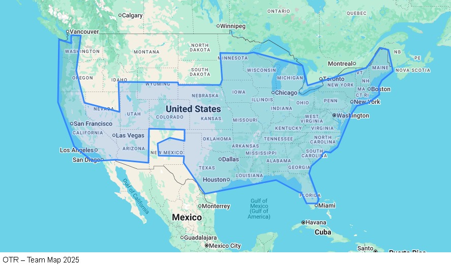 OTR - Team map
