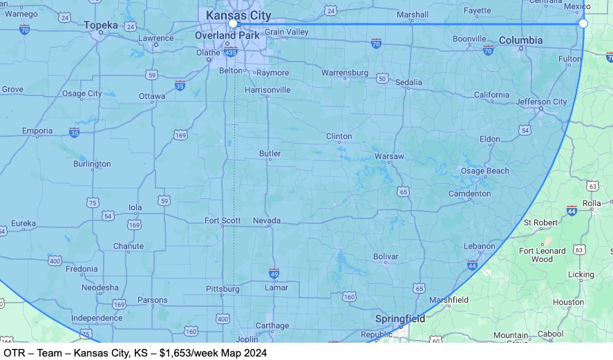 OTR – Team – Kansas City, KS map