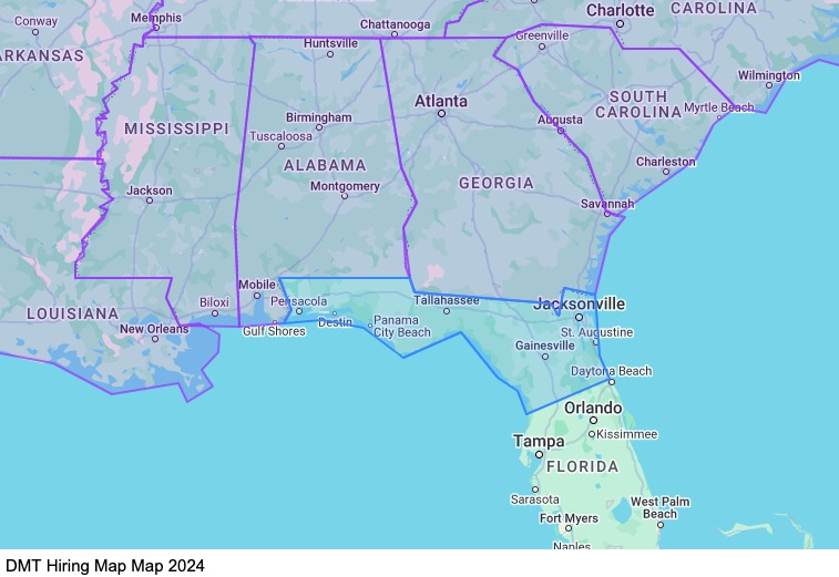 Home Weekly (Most Weekends) - Flatbed map