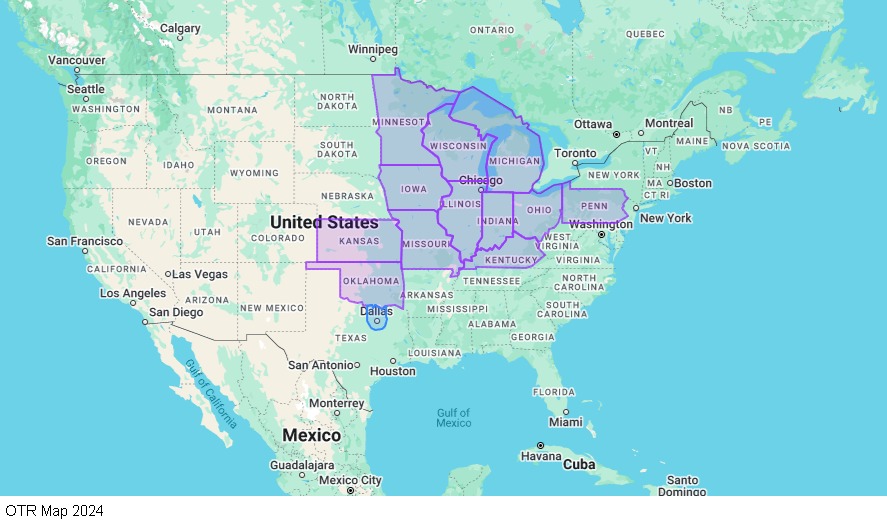 Regional - Home Weekly map